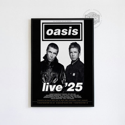 Oasis 'Live '25' Poster