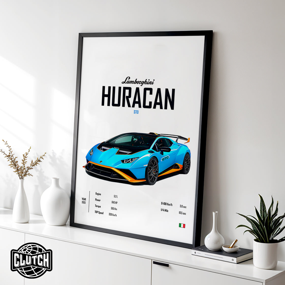 Lamborghini Huracan STO 'CORE' Car Poster