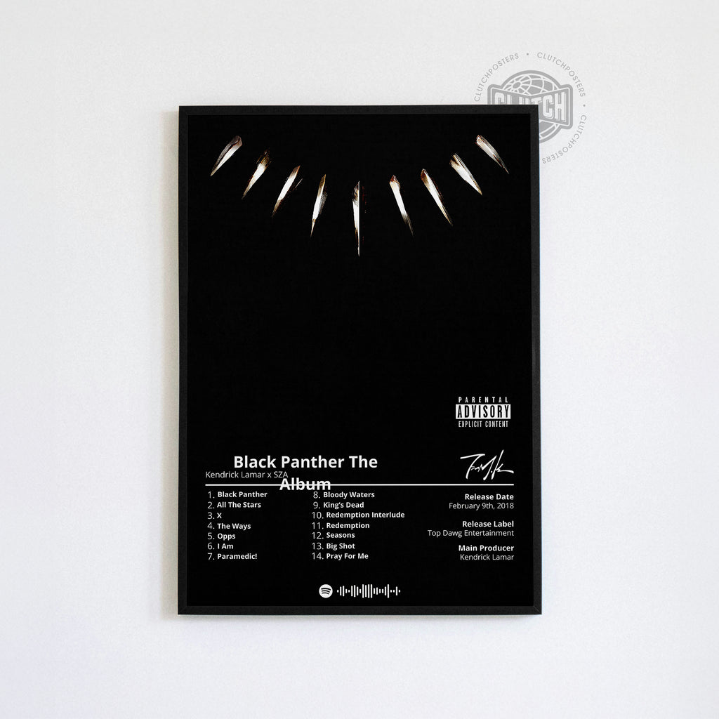 Kendrick Lamar 'Black Panther' Album Poster