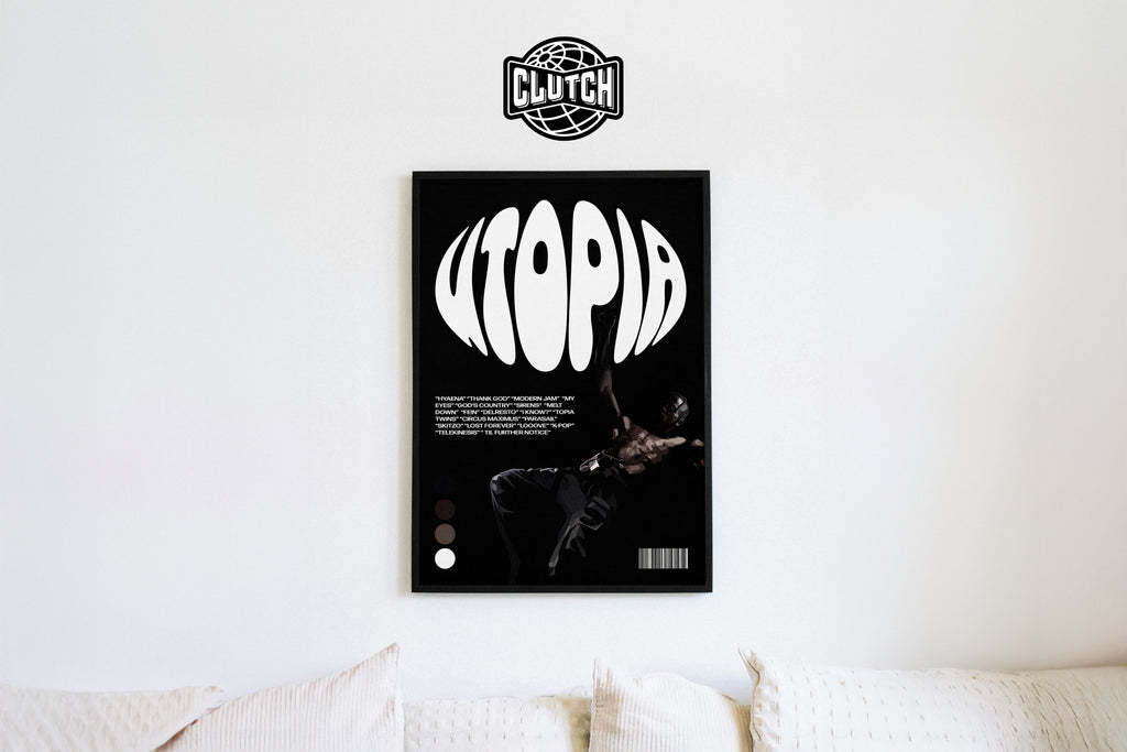 Travis Scott 'Utopia' Barcode Poster