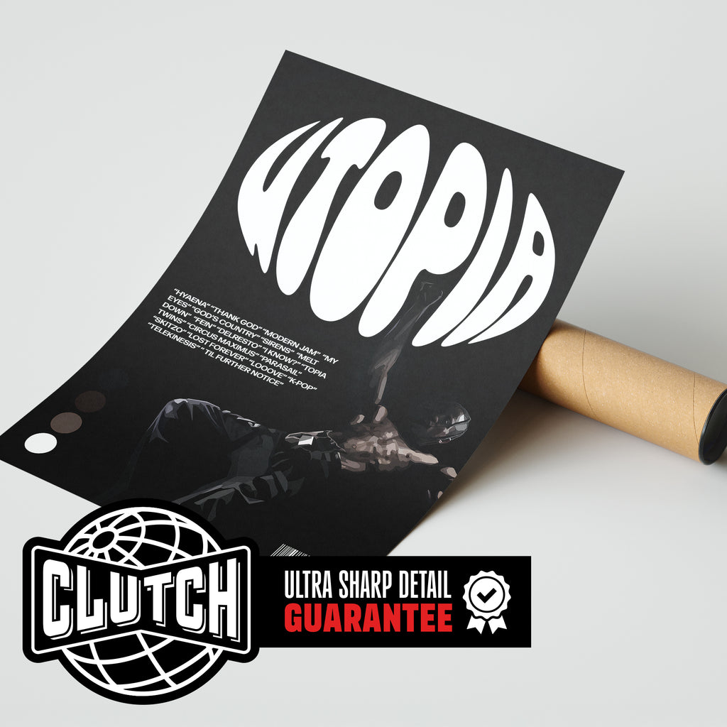 Travis Scott 'Utopia' Barcode Poster