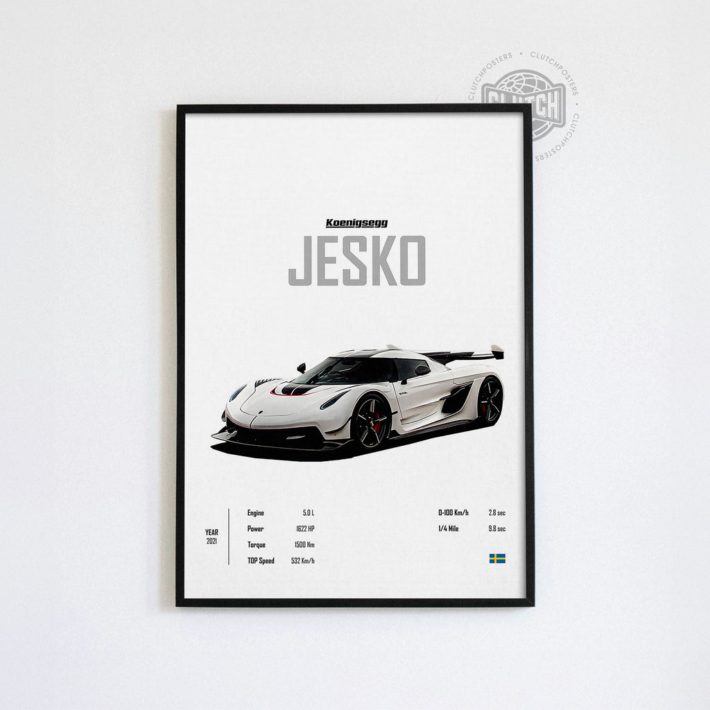 Koenigsegg Jesko 'CORE' Car Poster