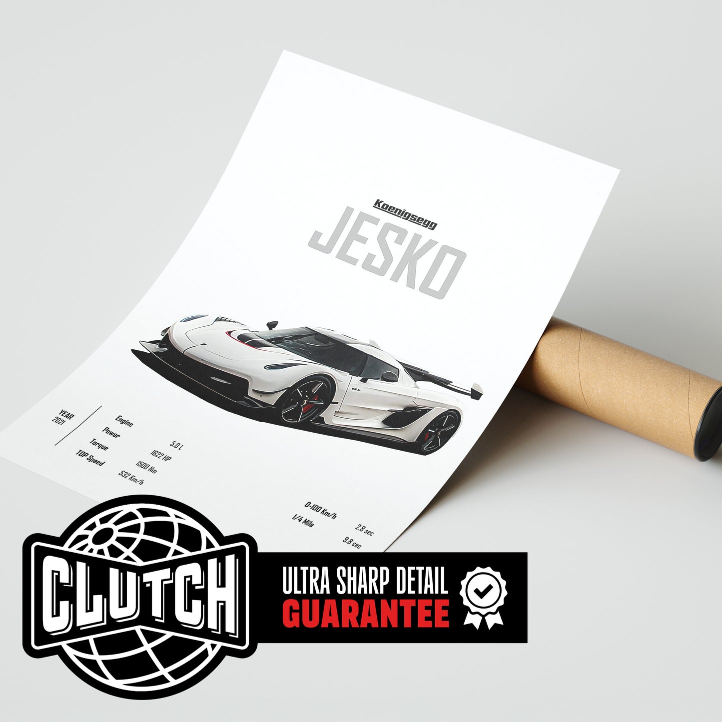 Koenigsegg Jesko 'CORE' Car Poster