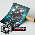 Lewis Hamilton Painting Poster