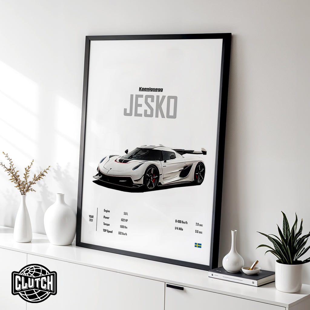 Koenigsegg Jesko 'CORE' Car Poster