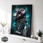 Lewis Hamilton Painting Poster