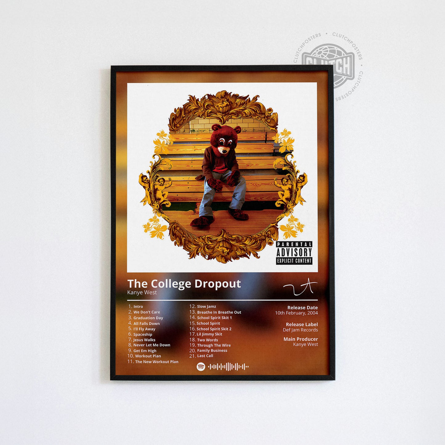 Kanye West 'The College Dropout' Album Poster