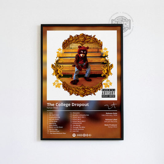 Kanye West 'The College Dropout' Album Poster