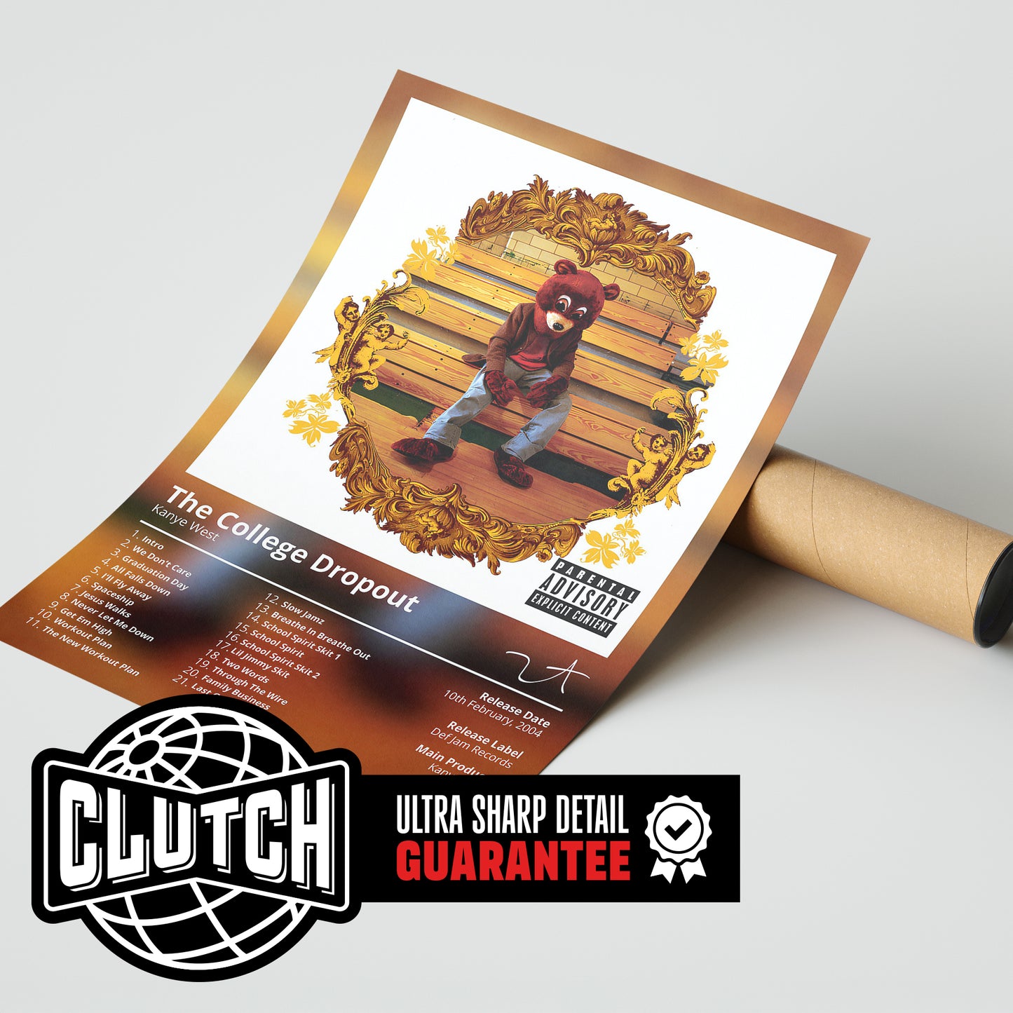 Kanye West 'The College Dropout' Album Poster