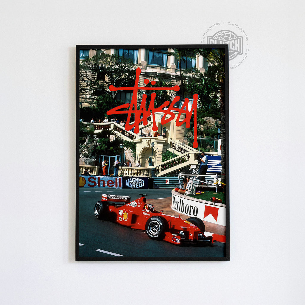 Stussy Ferrari F1 Poster