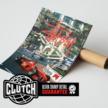 Stussy Ferrari F1 Poster