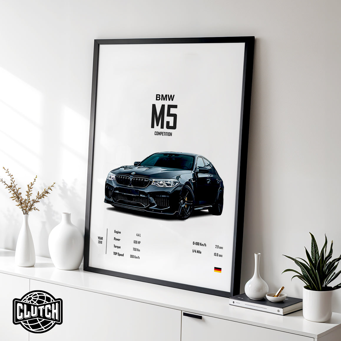 BMW M5 Competition 'CORE' Car Poster