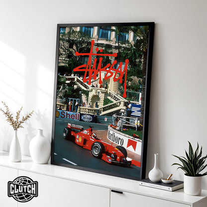 Stussy Ferrari F1 Poster