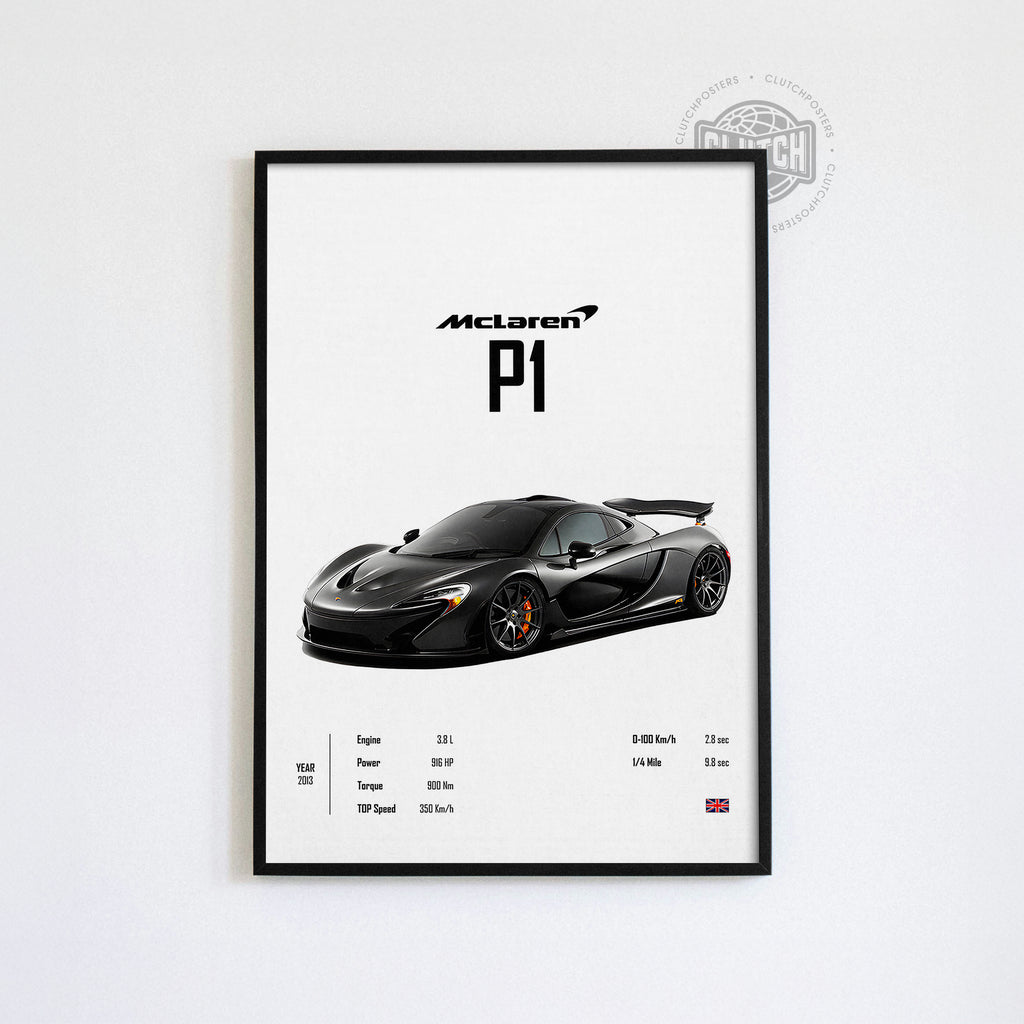 Mclaren P1 'CORE' Car Poster
