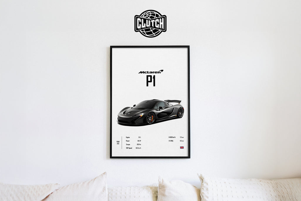 Mclaren P1 'CORE' Car Poster