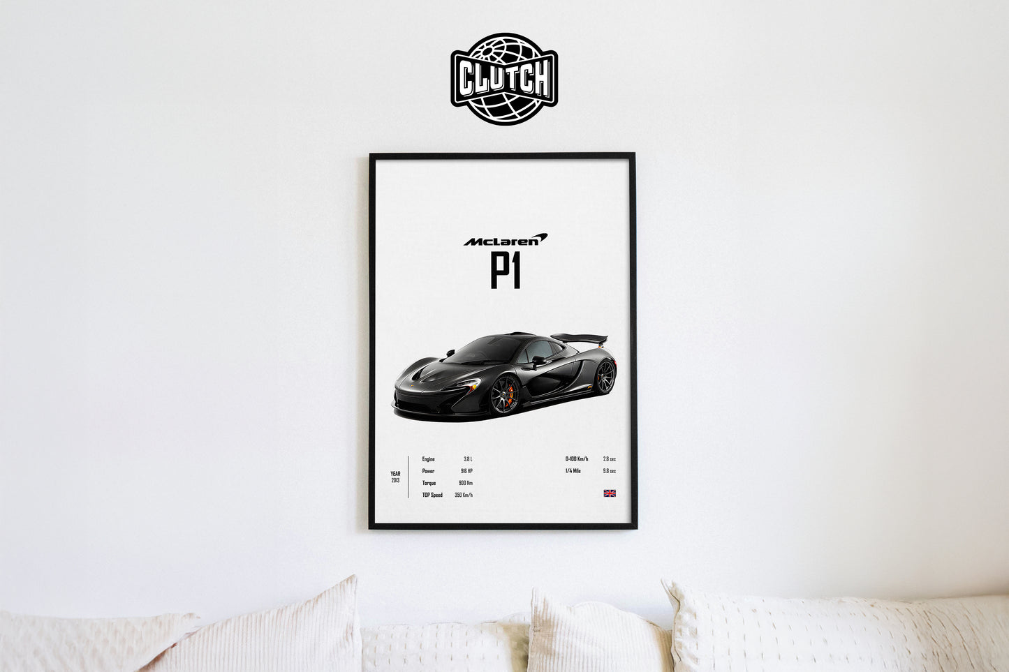 Mclaren P1 'CORE' Car Poster