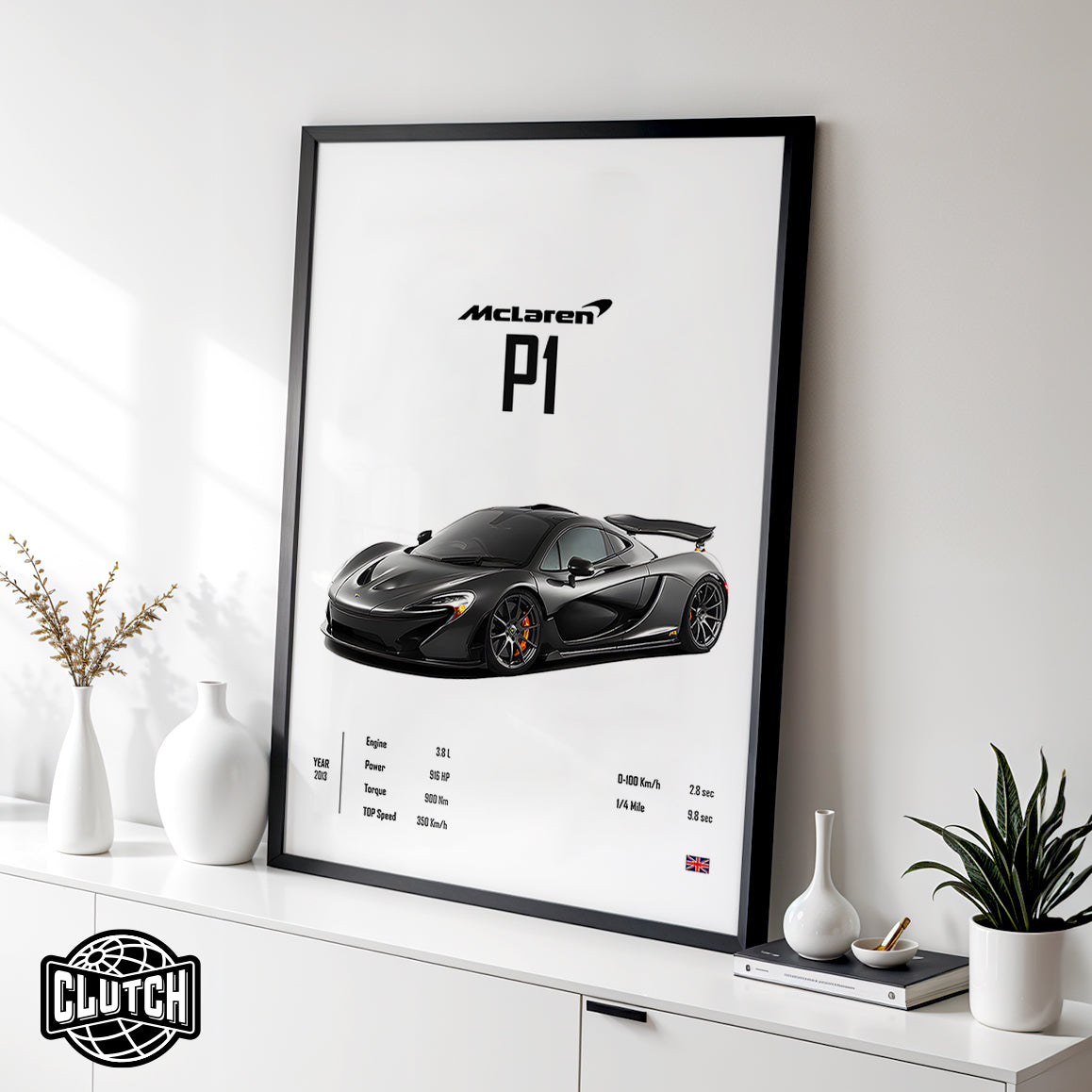 Mclaren P1 'CORE' Car Poster