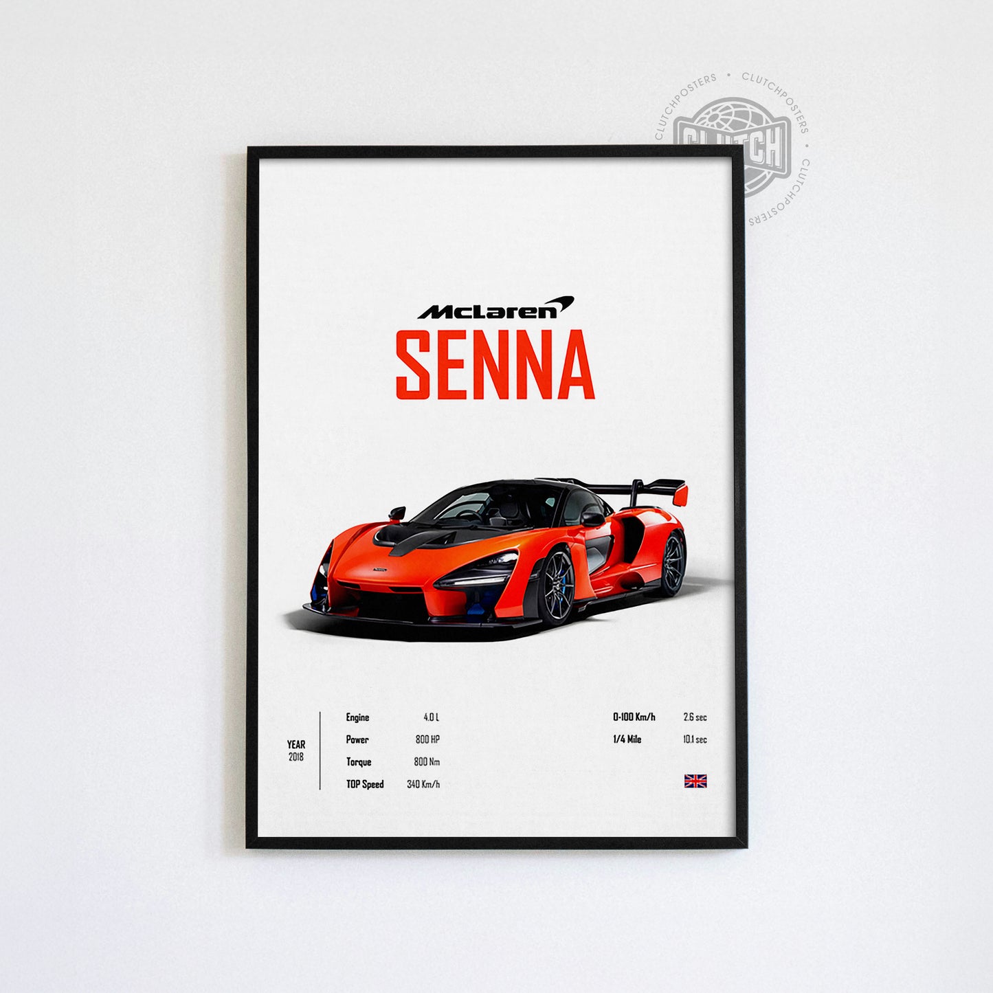 Mclaren Senna 'CORE' Car Poster