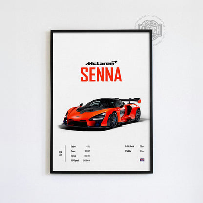 Mclaren Senna 'CORE' Car Poster