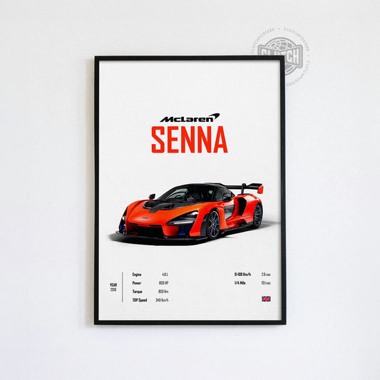 Mclaren Senna 'CORE' Car Poster