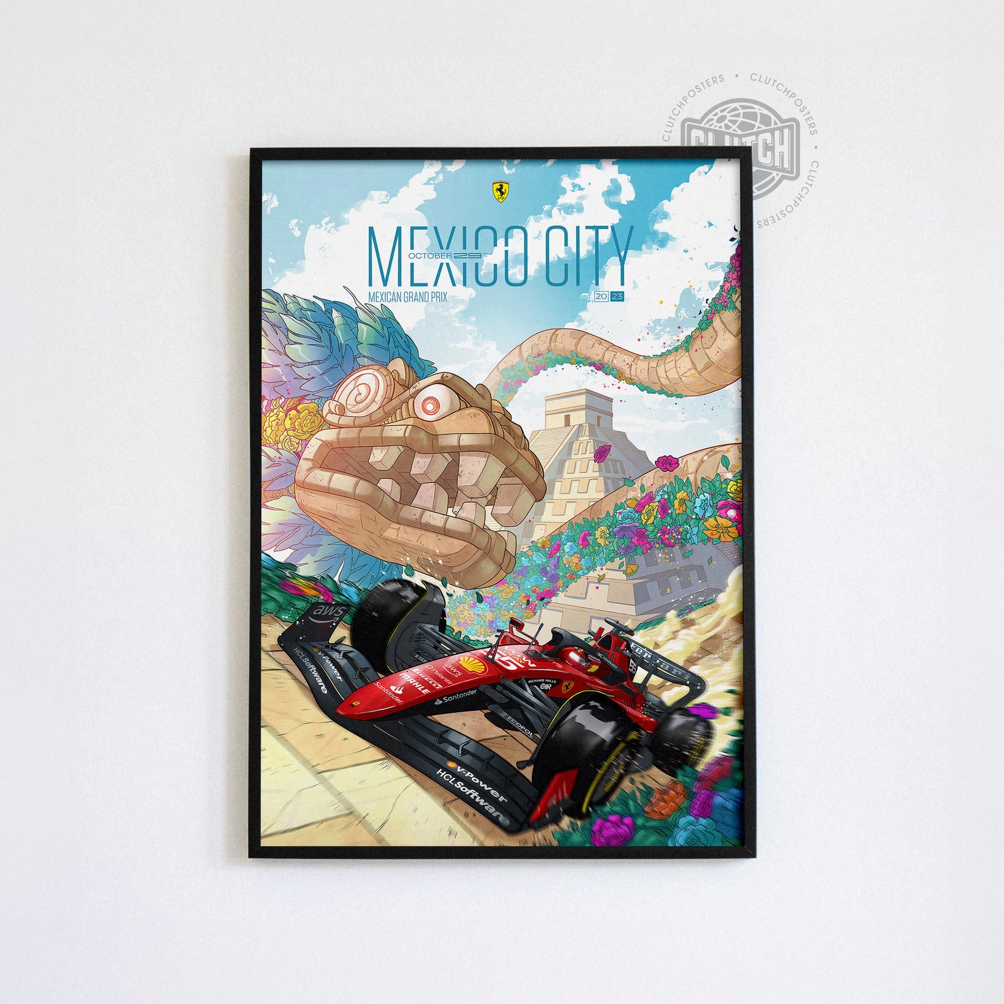 Mexican Grand Prix F1 Poster