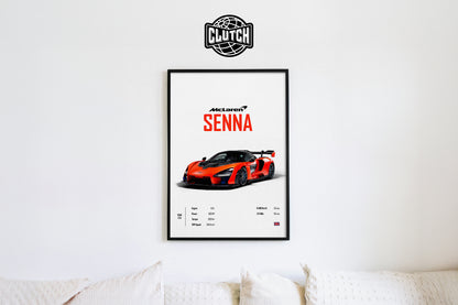 Mclaren Senna 'CORE' Car Poster