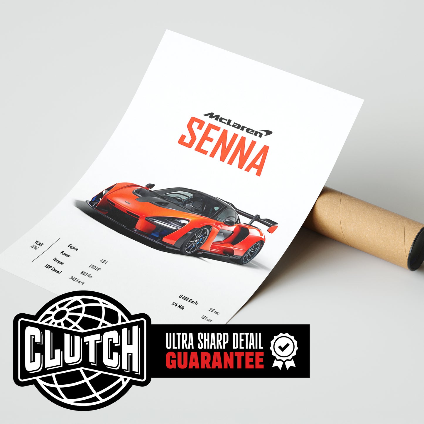 Mclaren Senna 'CORE' Car Poster