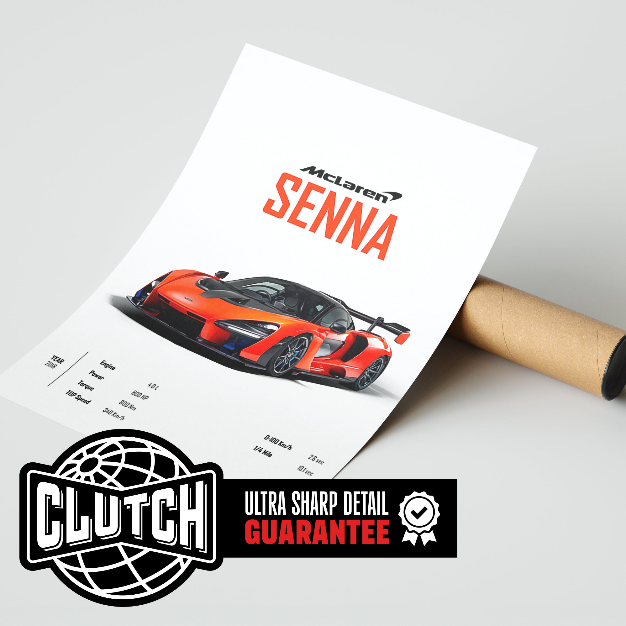 Mclaren Senna 'CORE' Car Poster