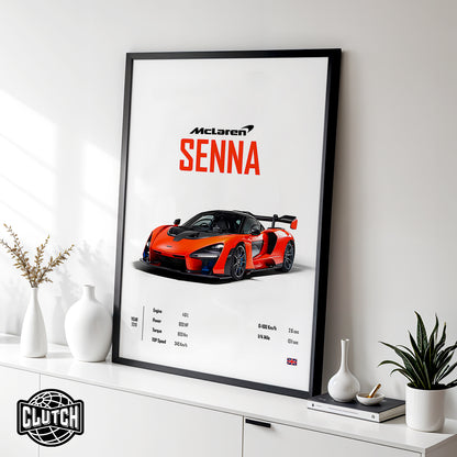 Mclaren Senna 'CORE' Car Poster