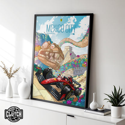 Mexican Grand Prix F1 Poster