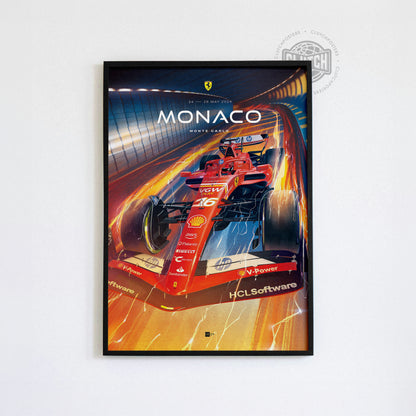 Monaco Grand Prix F1 Poster