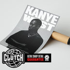 Kanye West B&W Poster