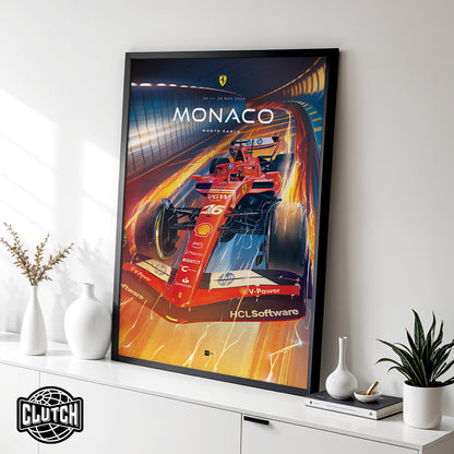 Monaco Grand Prix F1 Poster