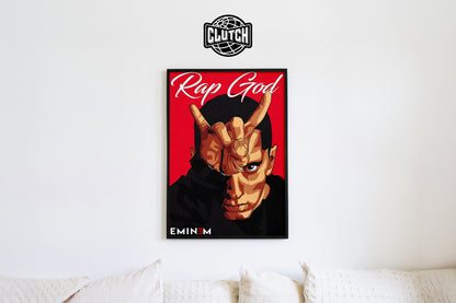 Eminem 'Rap God' Graphic Poster