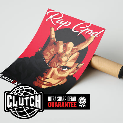 Eminem 'Rap God' Graphic Poster