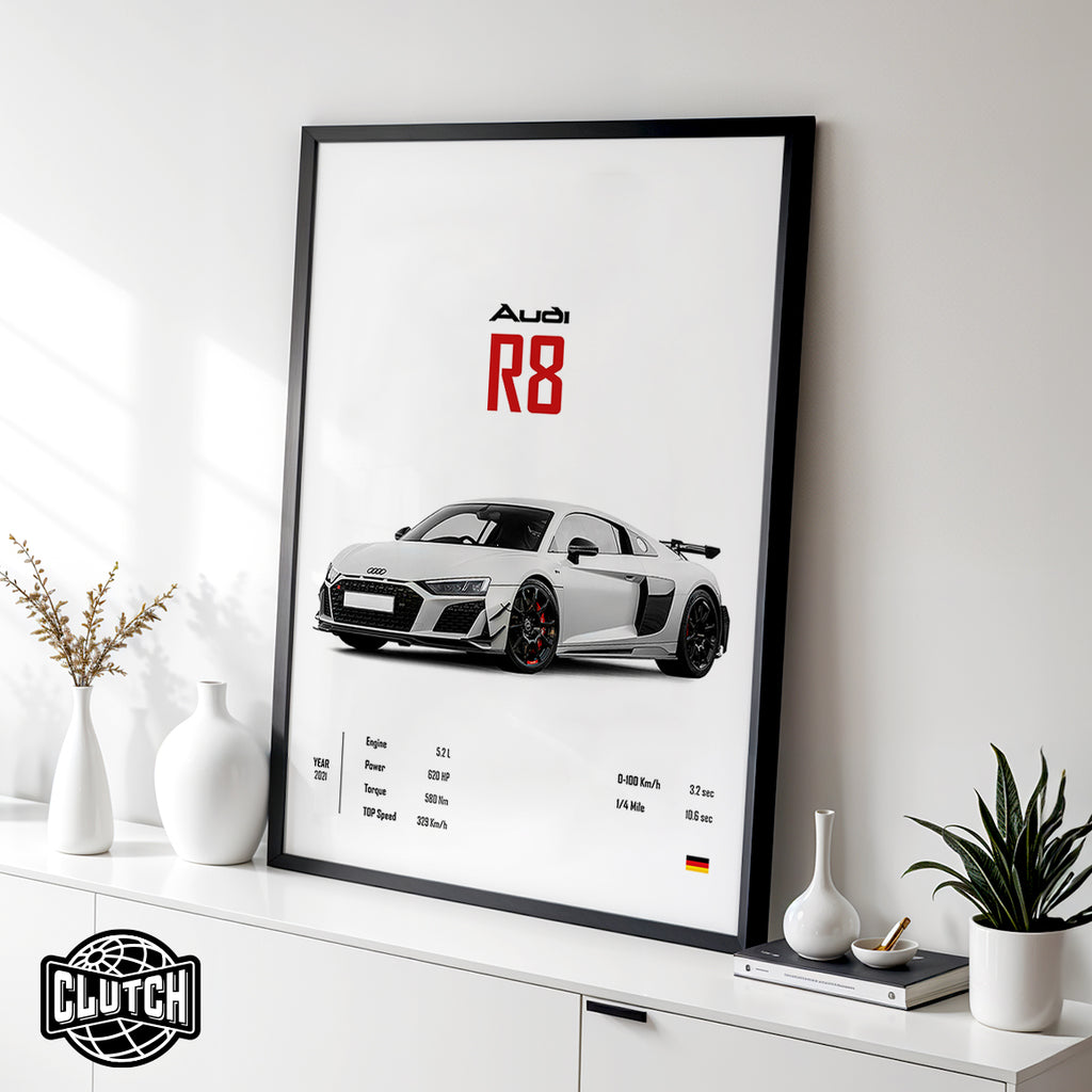 Audi R8 'CORE' Car Poster