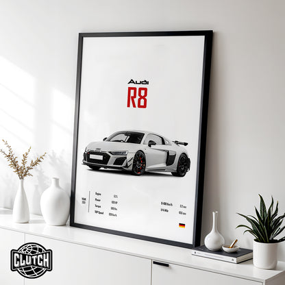 Audi R8 'CORE' Car Poster