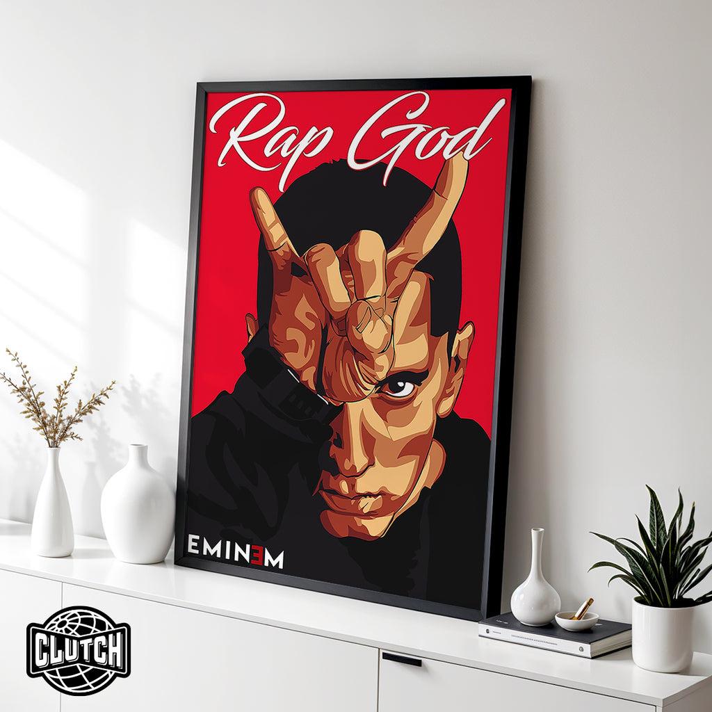 Eminem 'Rap God' Graphic Poster