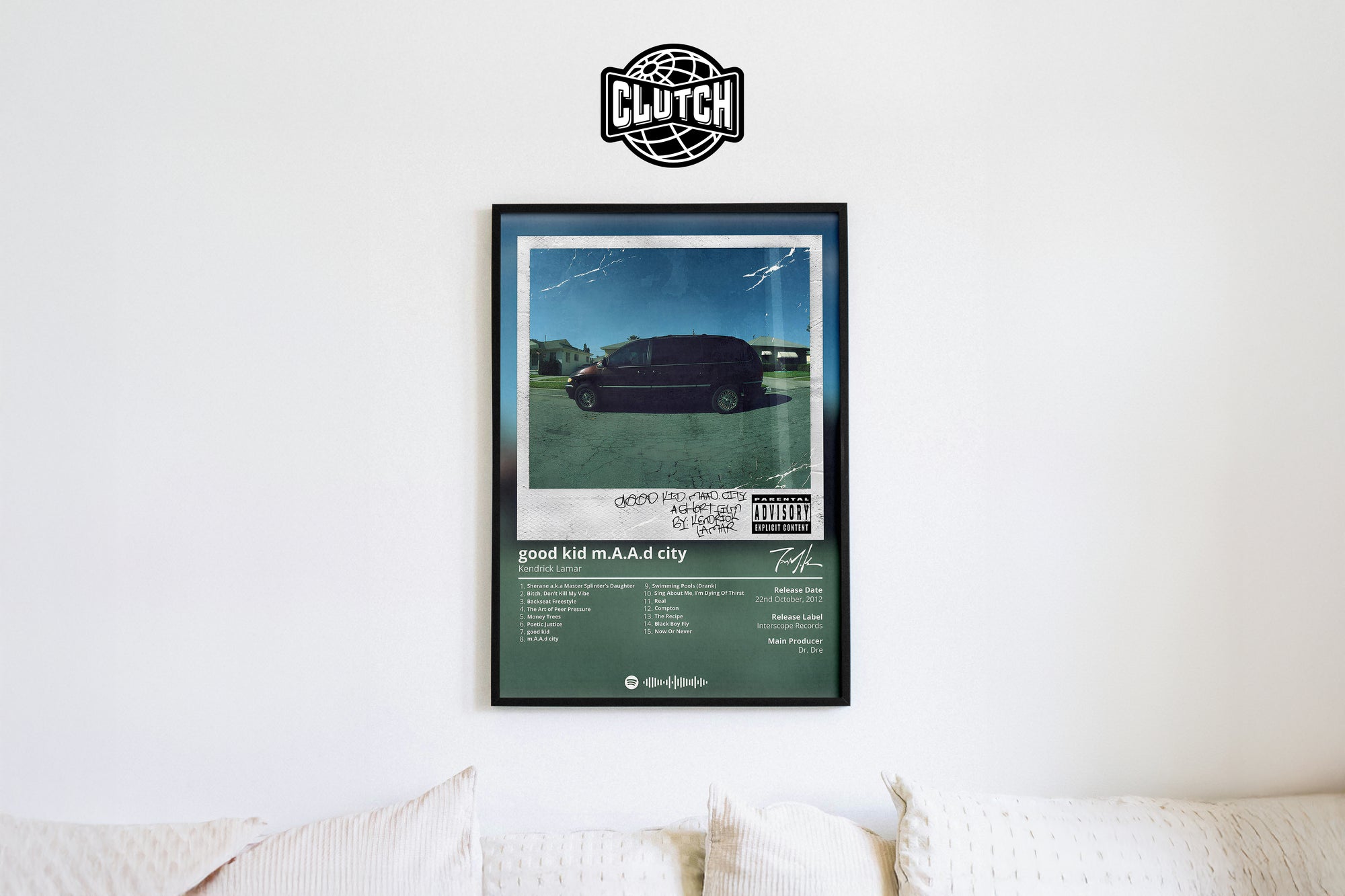 Kendrick Lamar 'Good Kid Maad City' Album Poster