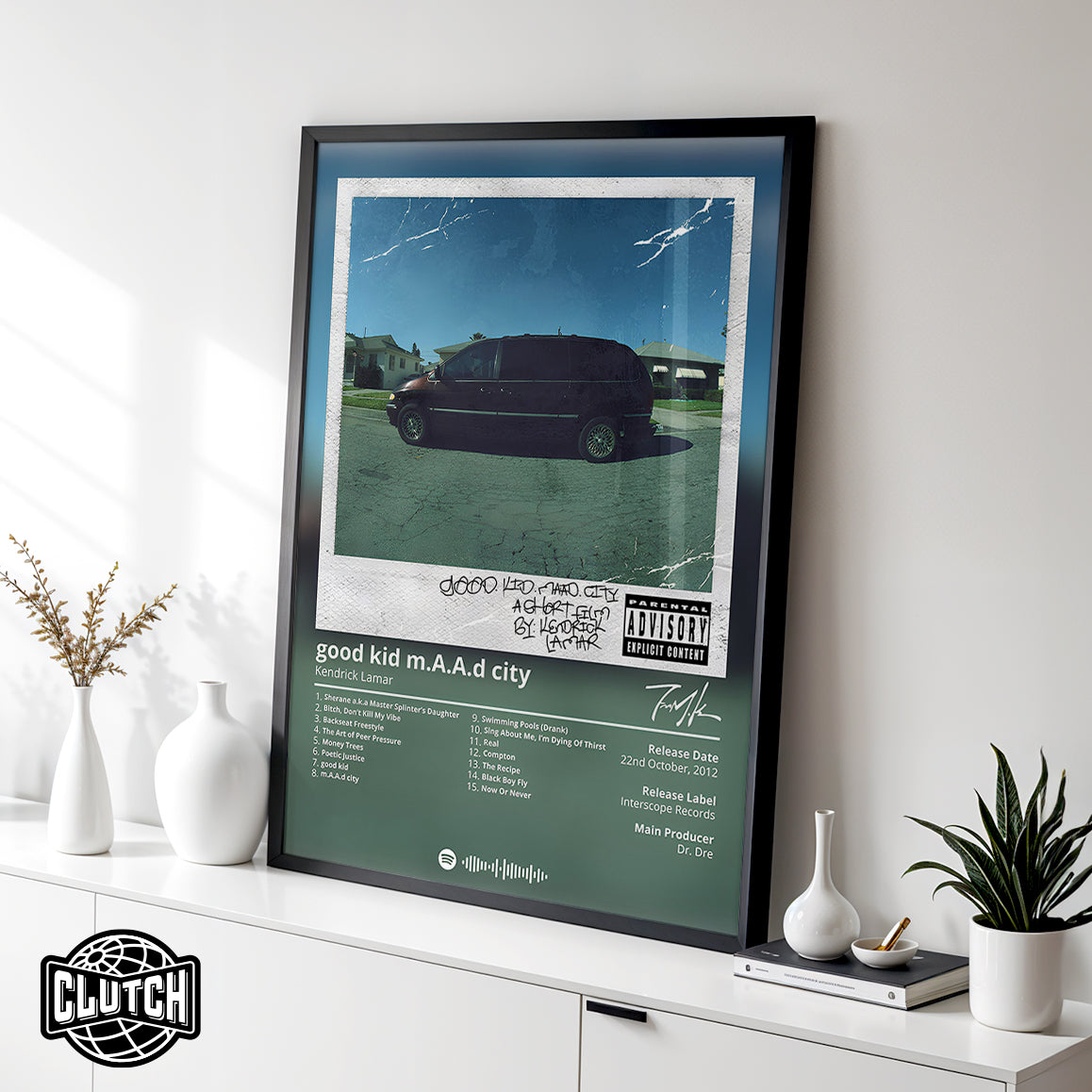 Kendrick Lamar 'Good Kid Maad City' Album Poster