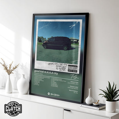 Kendrick Lamar 'Good Kid Maad City' Album Poster