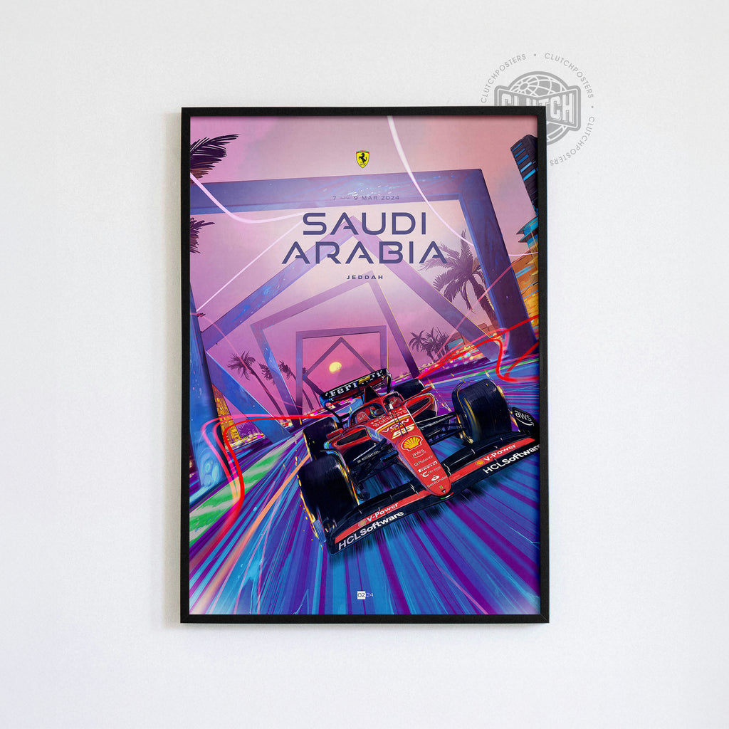 Saudi Arabia Grand Prix F1 Poster