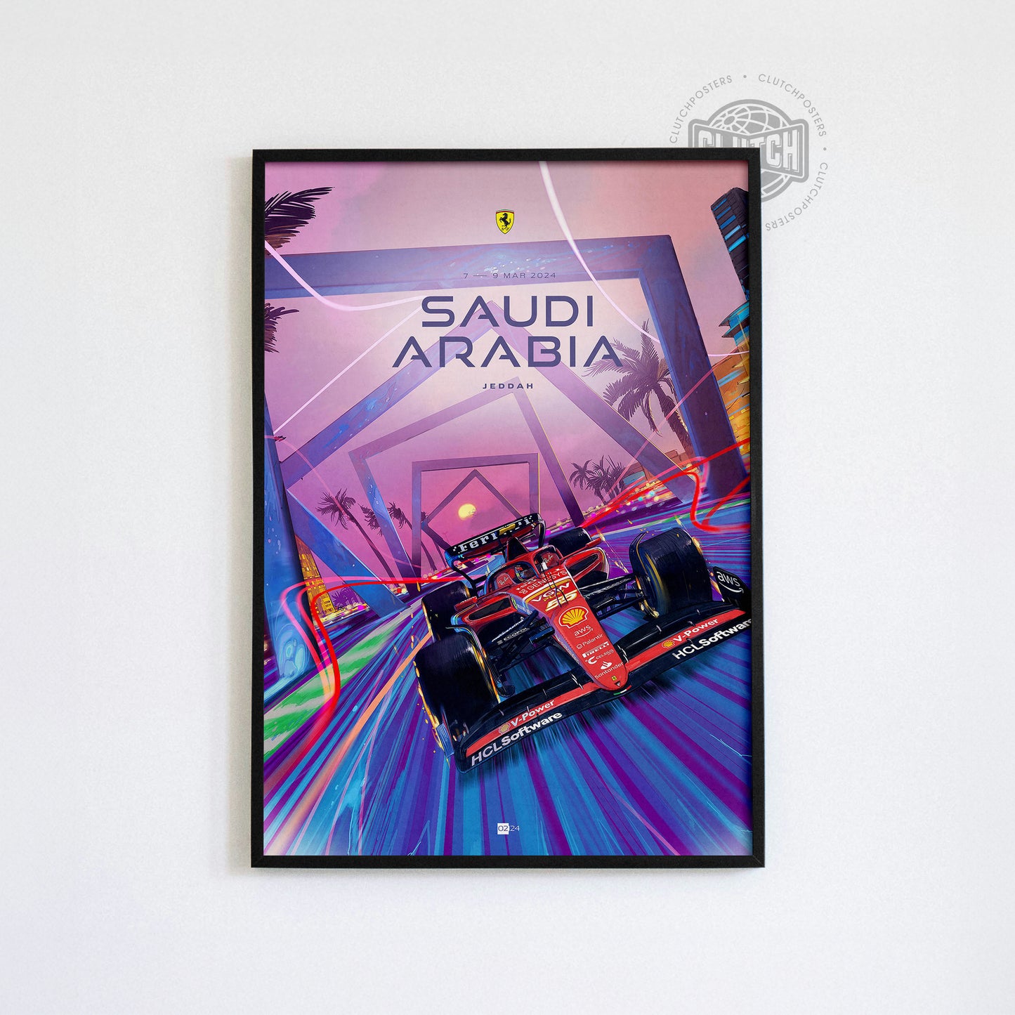 Saudi Arabia Grand Prix F1 Poster