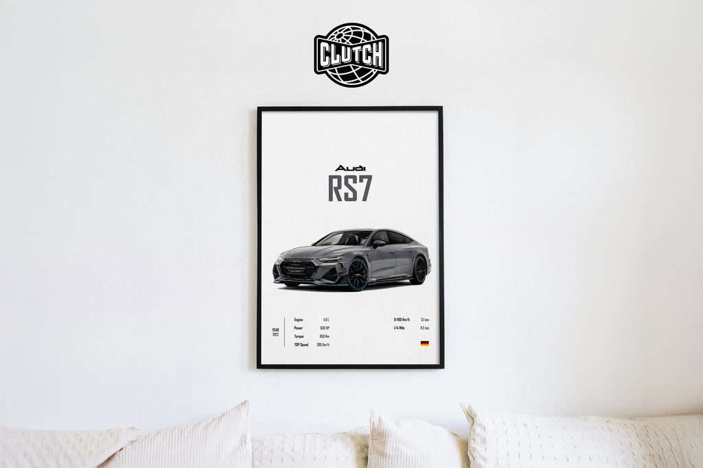 Audi RS7 'CORE' Car Poster