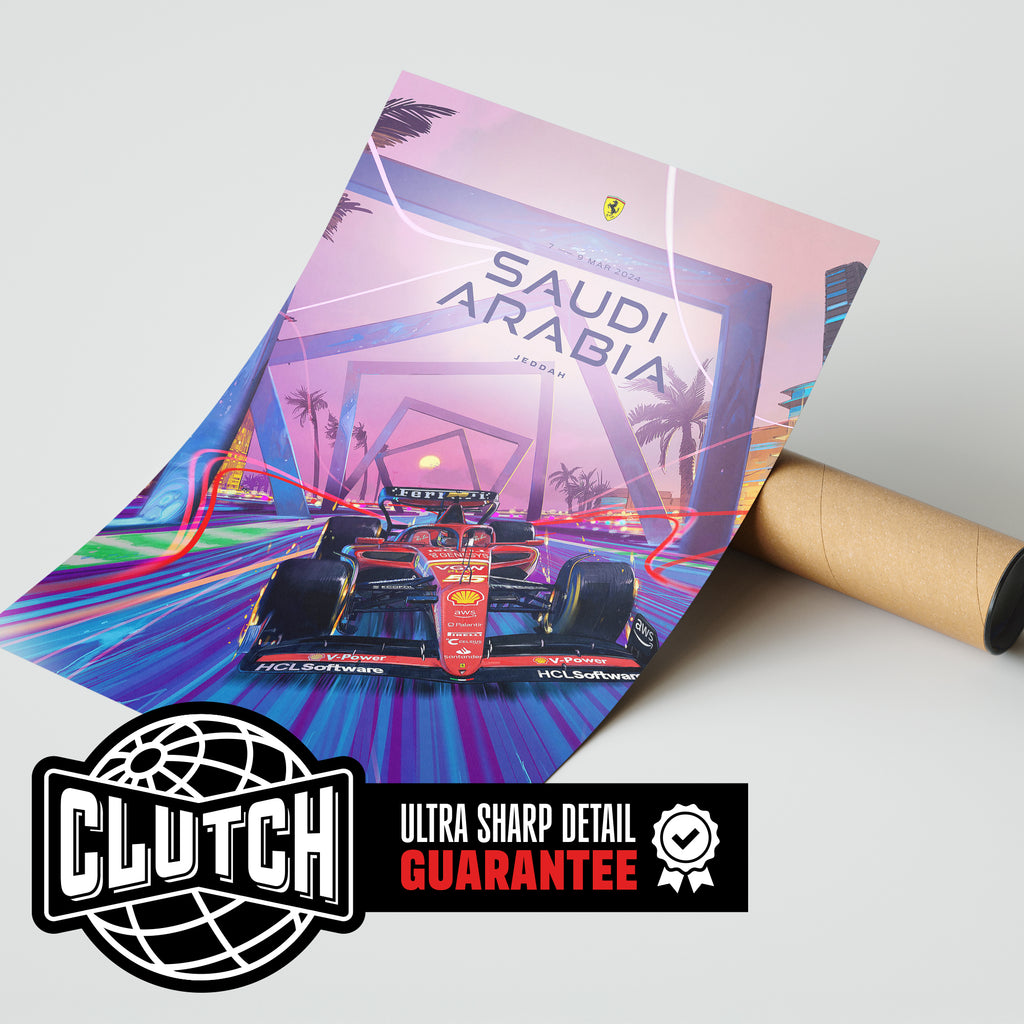 Saudi Arabia Grand Prix F1 Poster
