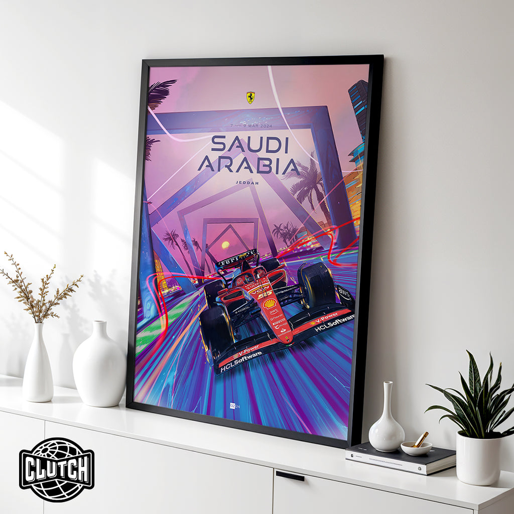 Saudi Arabia Grand Prix F1 Poster