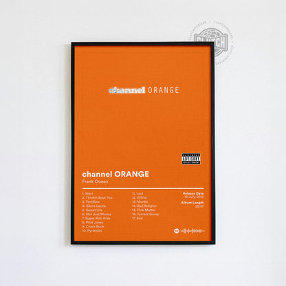 Frank Ocean 'Channel ORANGE' Album Poster