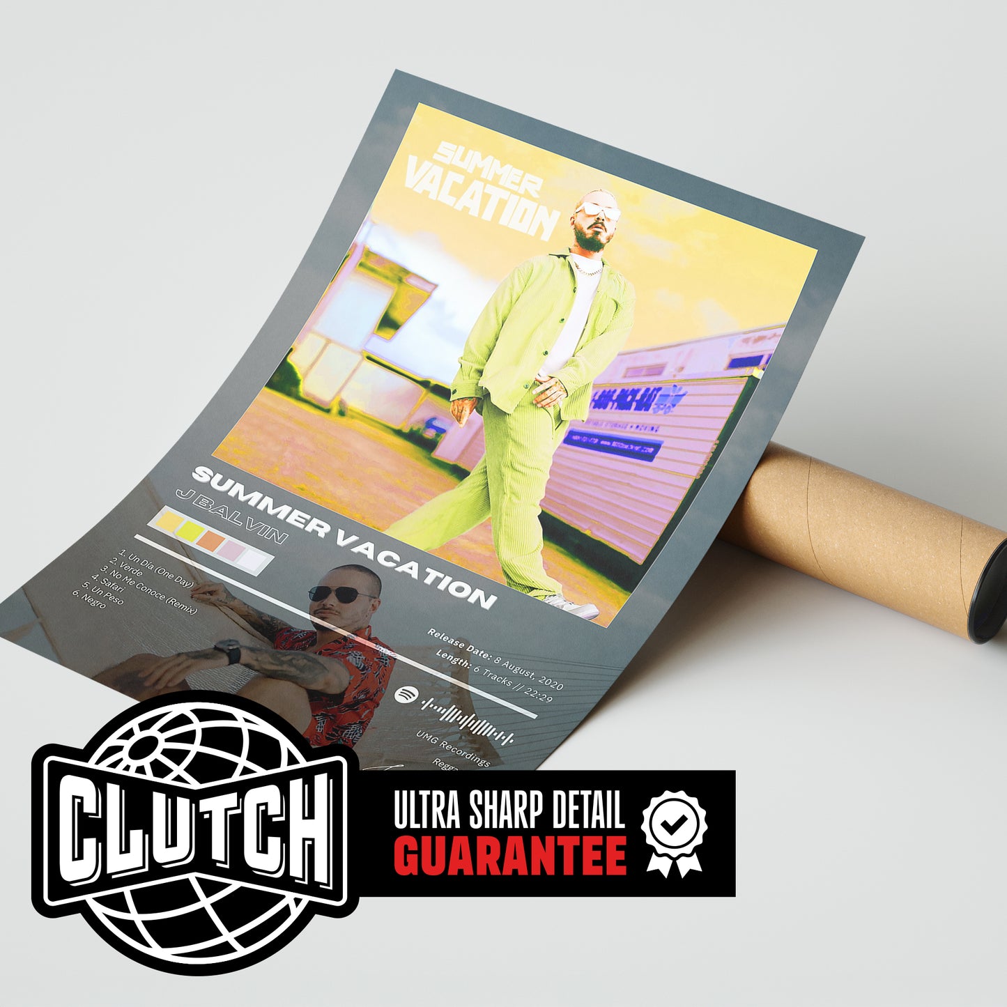 J Balvin 'Summer Vacation' Album Poster