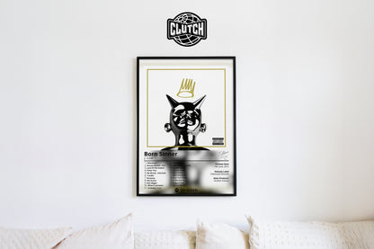 J Cole 'Born Sinner' Album Poster