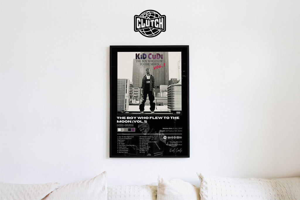 Kid Cudi 'The Boy Who Flew To The Moon (Vol. 1)' Album Poster